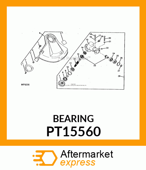 Ball Bearing - BEARING, BALL 6900 PT15560