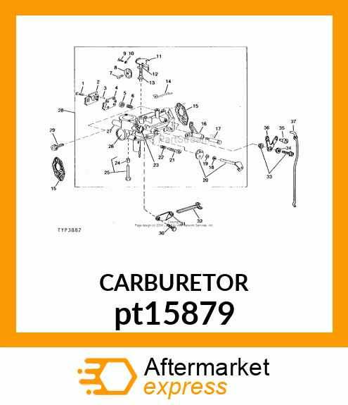 CARBURETOR pt15879