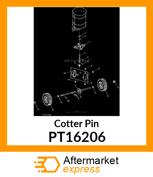 Spare part PT16206 + Cotter Pin