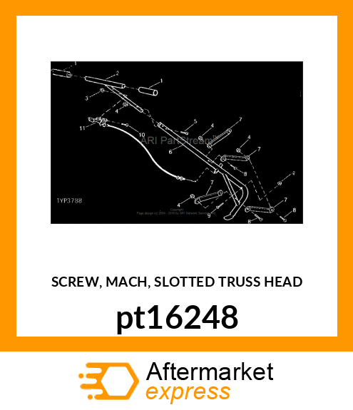 SCREW, MACH, SLOTTED TRUSS HEAD pt16248