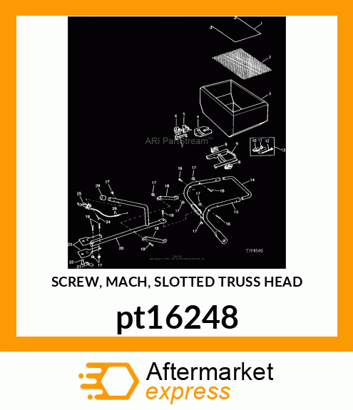 SCREW, MACH, SLOTTED TRUSS HEAD pt16248