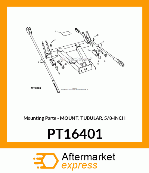 Mounting Parts - MOUNT, TUBULAR, 5/8-INCH PT16401