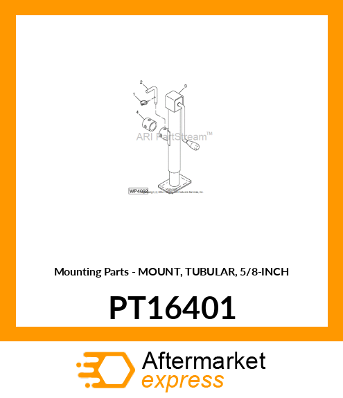 Mounting Parts - MOUNT, TUBULAR, 5/8-INCH PT16401