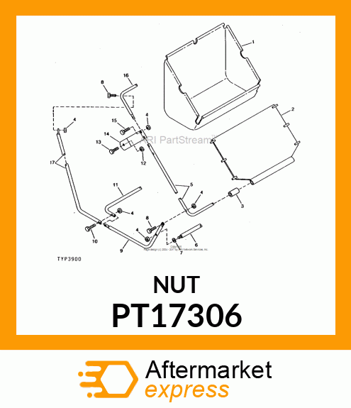 Nut - NUT, 5/16-18 PT17306