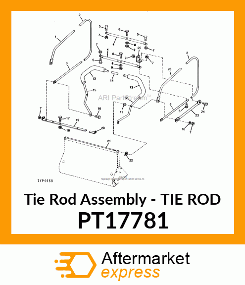 Tie Rod Assembly - TIE ROD PT17781