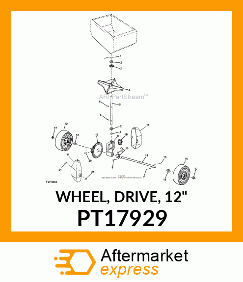 WHEEL, DRIVE, 12" PT17929