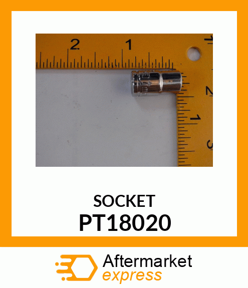 SOCKET, 7MM 6 PT. STD., 1/4" DR. PT18020