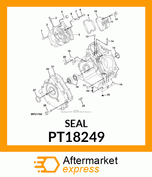 SEAL, OIL PT18249