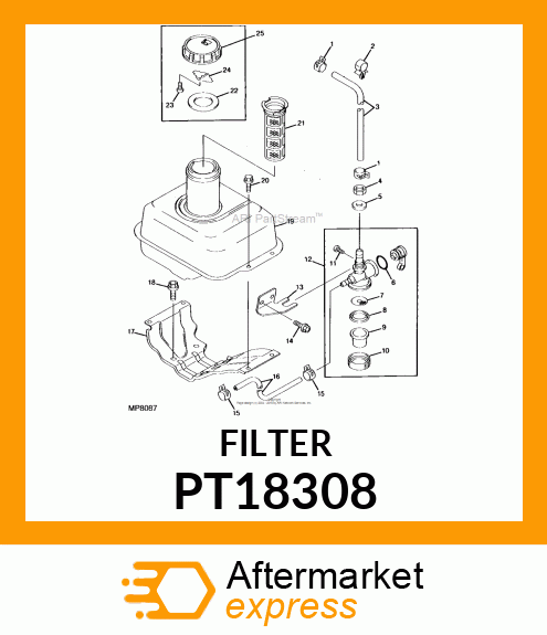 FILTER, FUEL PT18308