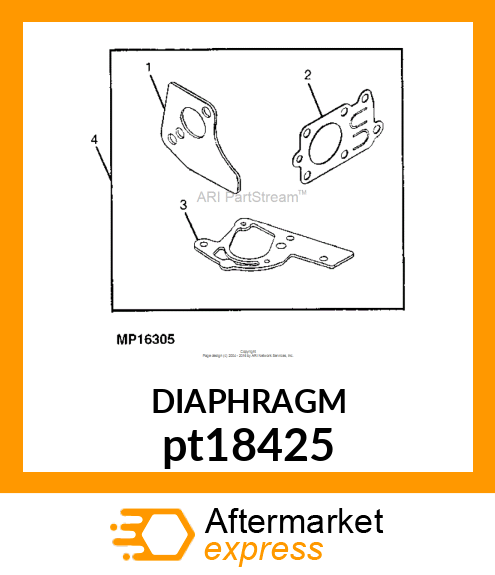 DIAPHRAGM, CARBURETOR pt18425