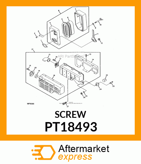 10PK Screw PT18493
