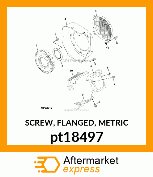 SCREW, FLANGED, METRIC pt18497