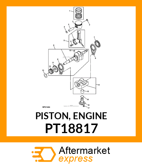 PISTON, ENGINE PT18817