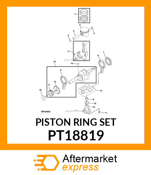 PISTON RING SET PT18819