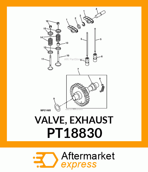 VALVE, EXHAUST PT18830