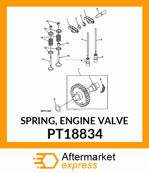 SPRING, ENGINE VALVE PT18834