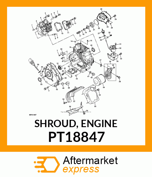 SHROUD, ENGINE PT18847