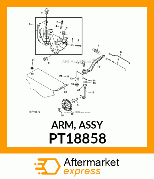 ARM, ASSY PT18858
