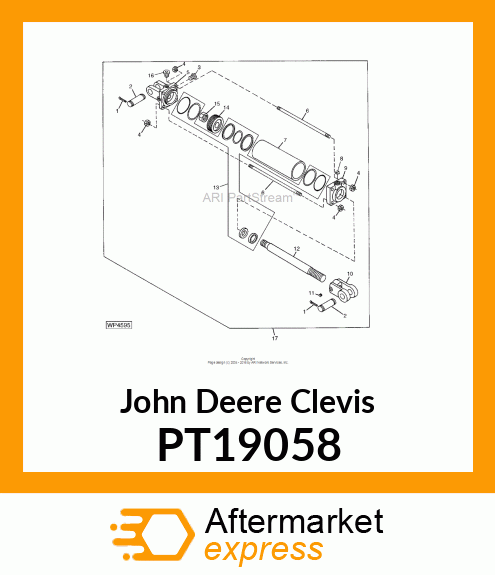 ROD CLEVIS, 1" PIN PT19058