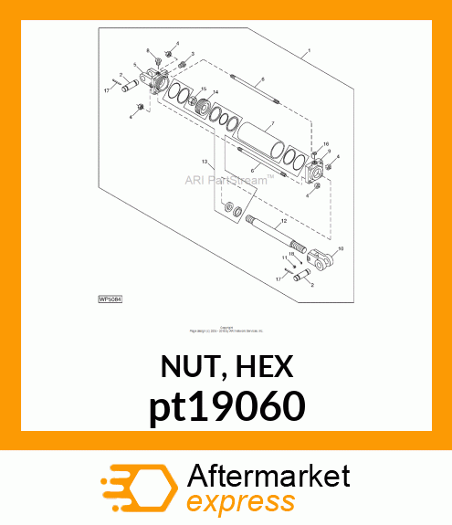 NUT, HEX pt19060