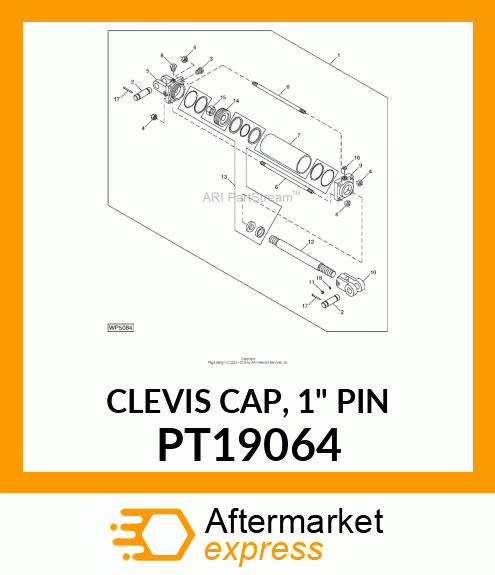 CLEVIS CAP, 1" PIN PT19064