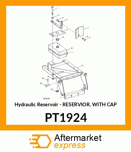 Hydraulic Reservoir - RESERVIOR, WITH CAP PT1924