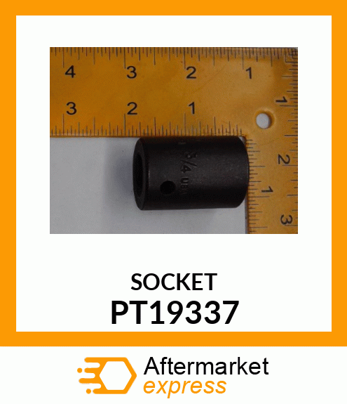 3/4" 6PT. IMPACT SOCKET, 1/2" DR. PT19337