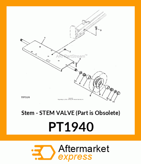 Stem - STEM VALVE (Part is Obsolete) PT1940