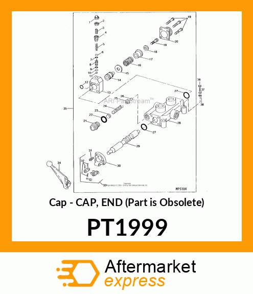 Cap - CAP, END (Part is Obsolete) PT1999