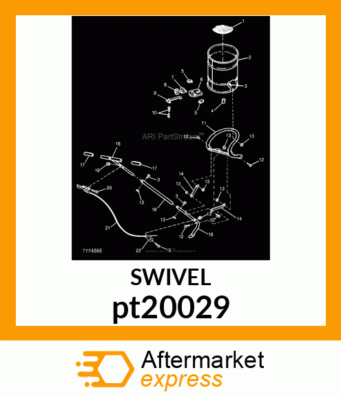 CONTROL WIRE SWIVEL,INC.RD.HD.SCREW pt20029