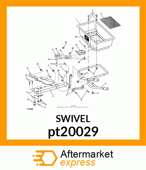 CONTROL WIRE SWIVEL,INC.RD.HD.SCREW pt20029