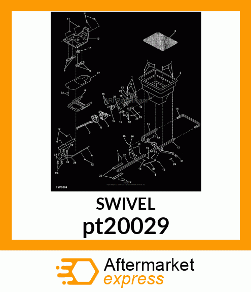 CONTROL WIRE SWIVEL,INC.RD.HD.SCREW pt20029