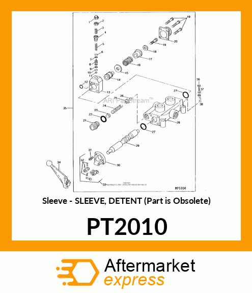 Sleeve - SLEEVE, DETENT (Part is Obsolete) PT2010