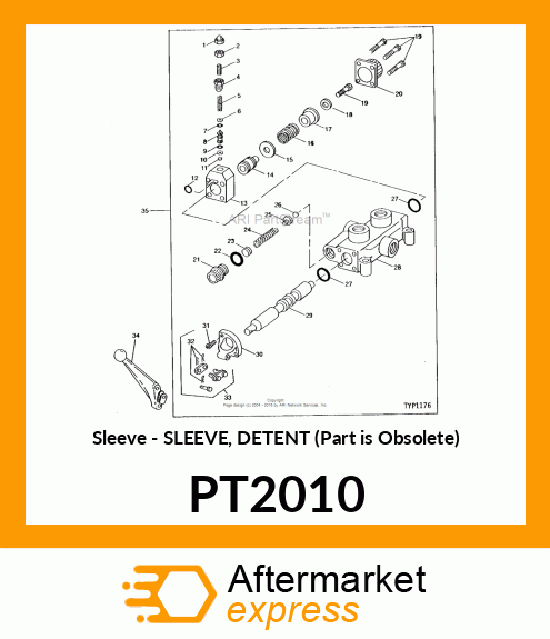 Sleeve - SLEEVE, DETENT (Part is Obsolete) PT2010