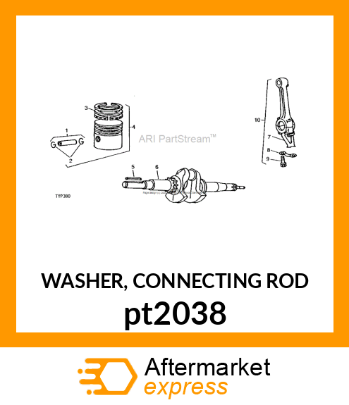 WASHER, CONNECTING ROD pt2038