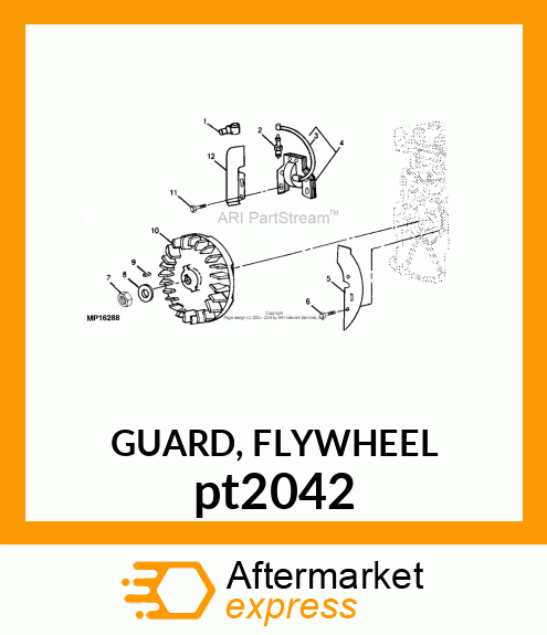 GUARD, FLYWHEEL pt2042