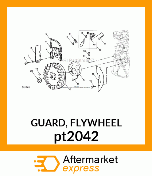 GUARD, FLYWHEEL pt2042