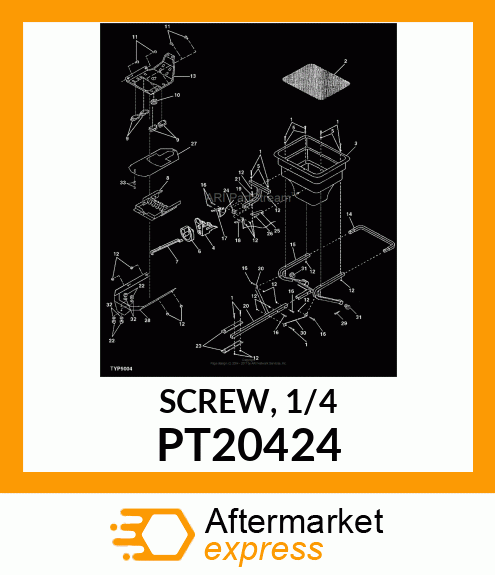 SCREW, 1/4 PT20424