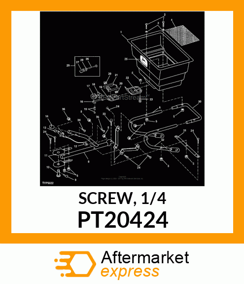 SCREW, 1/4 PT20424