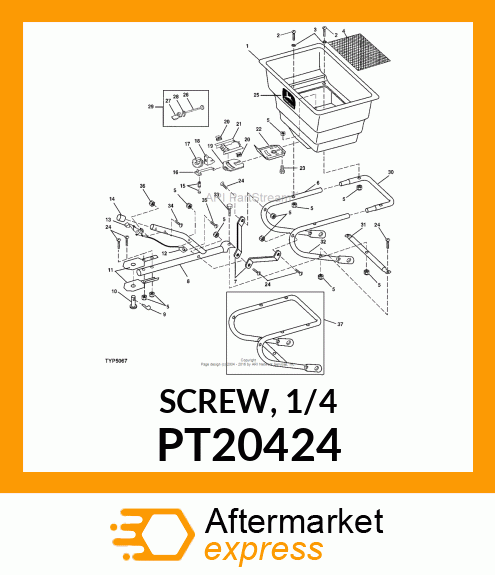 SCREW, 1/4 PT20424