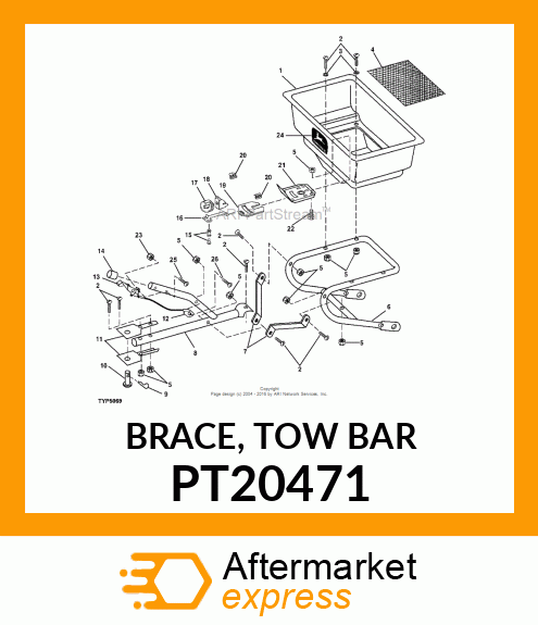 BRACE, TOW BAR PT20471