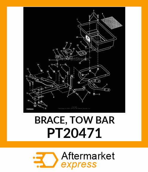 BRACE, TOW BAR PT20471