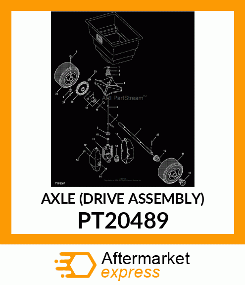 AXLE (DRIVE ASSEMBLY) PT20489