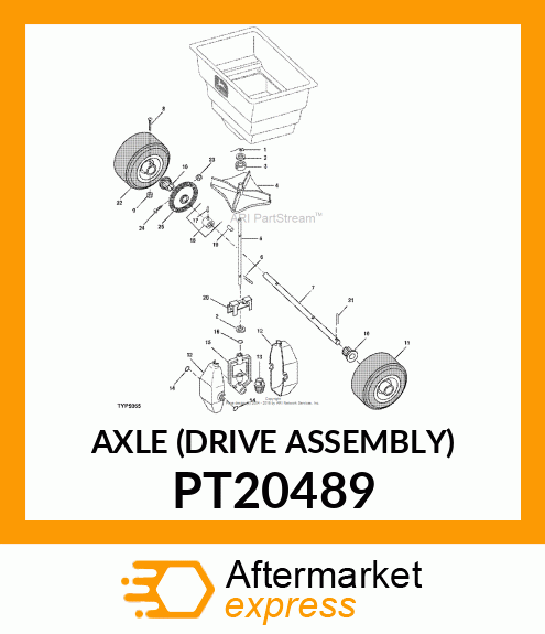 AXLE (DRIVE ASSEMBLY) PT20489