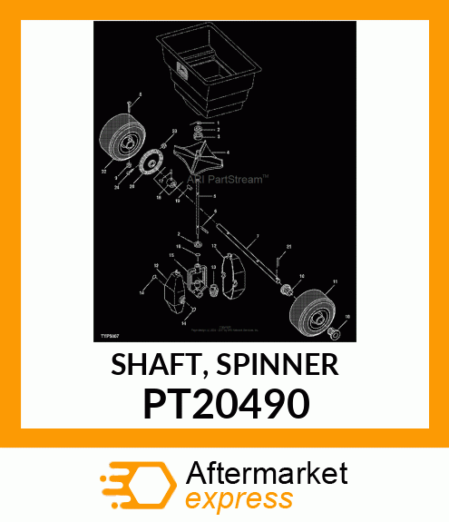 SHAFT, SPINNER PT20490