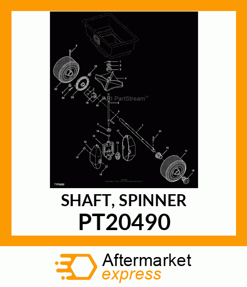 SHAFT, SPINNER PT20490