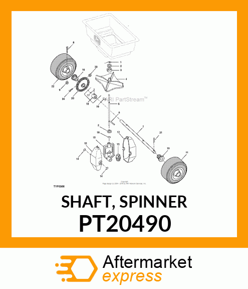 SHAFT, SPINNER PT20490