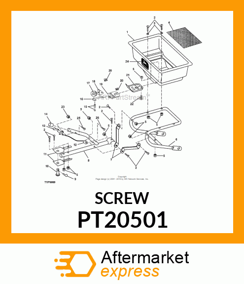 SCREW, 1/4 PT20501