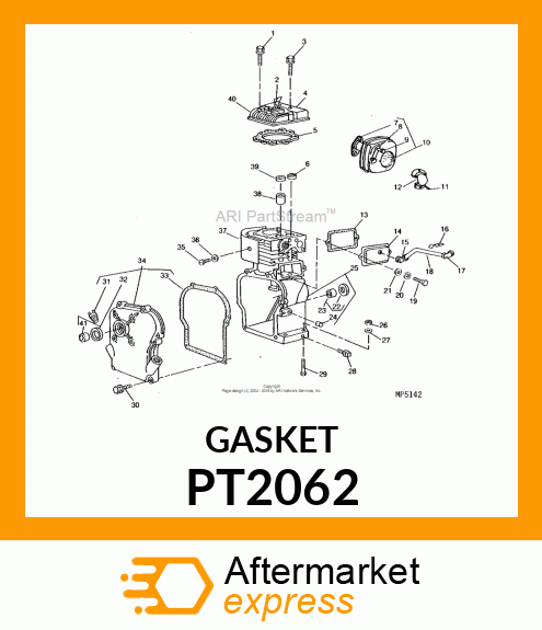 Gasket - GASKET, 0.009" THICK 5 LOG SPLITTER PT2062