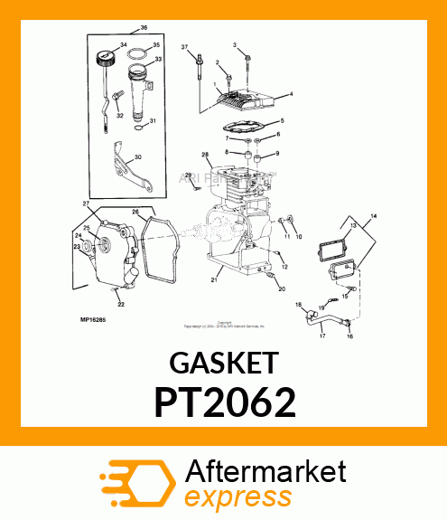 Gasket - GASKET, 0.009" THICK 5 LOG SPLITTER PT2062